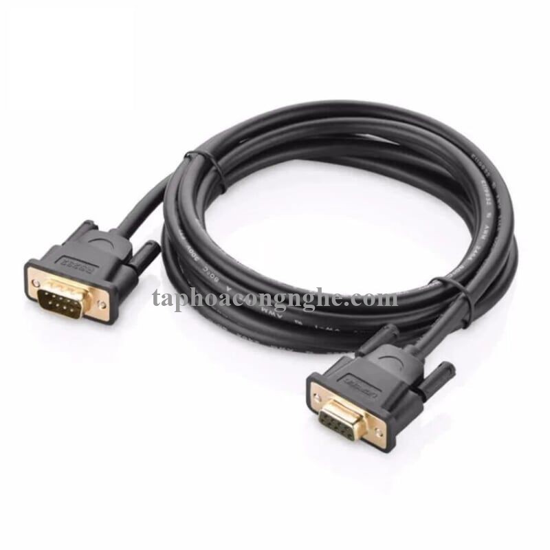 Ugreen 20147 3M màu Đen Cáp tín hiệu nối dài COM RS232 cao cấp DB101 30020147